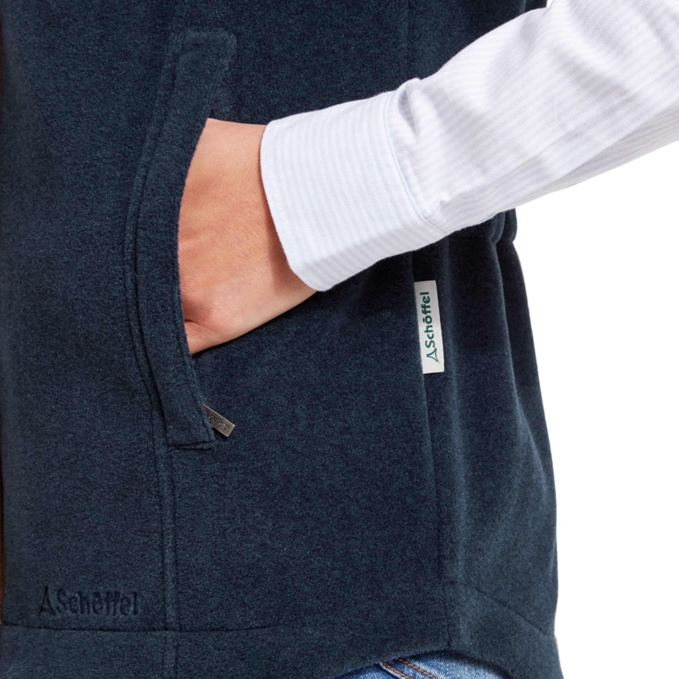 Women's Body Warmer Fleece with Zip Pockets