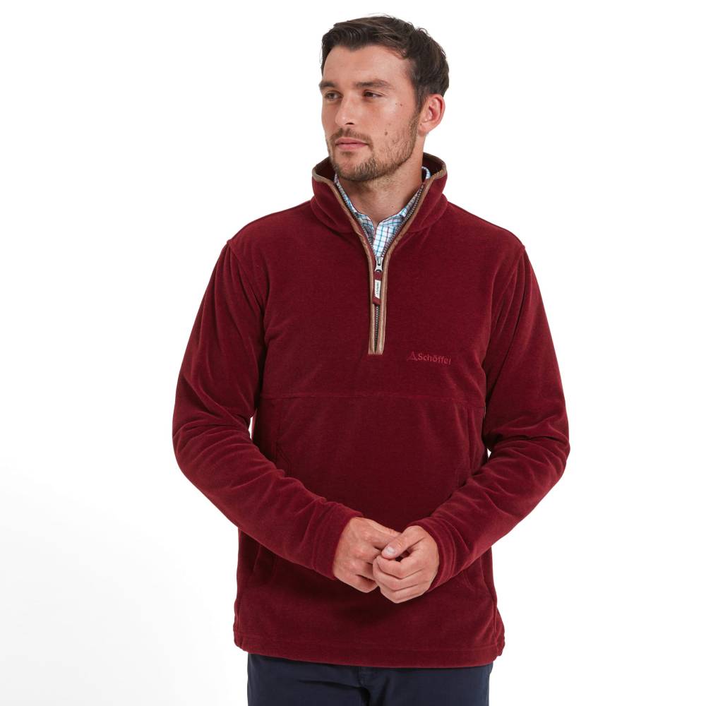 Machine Washable Schoffel Fleece in Red