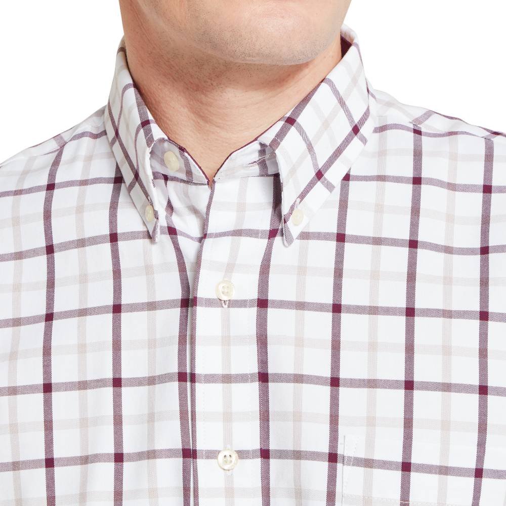 Schoffel Brancaster Classic Men's Shirt (Beetroot Check)
