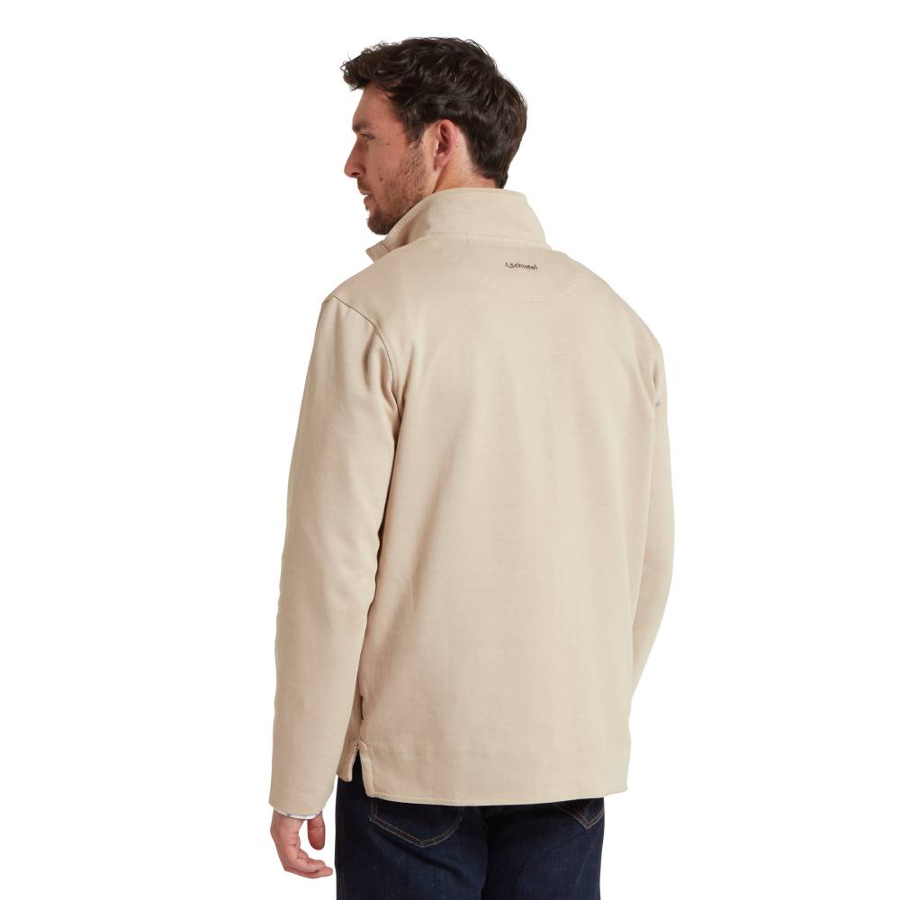 Schoffel Quarter Zip Jumper in Beige