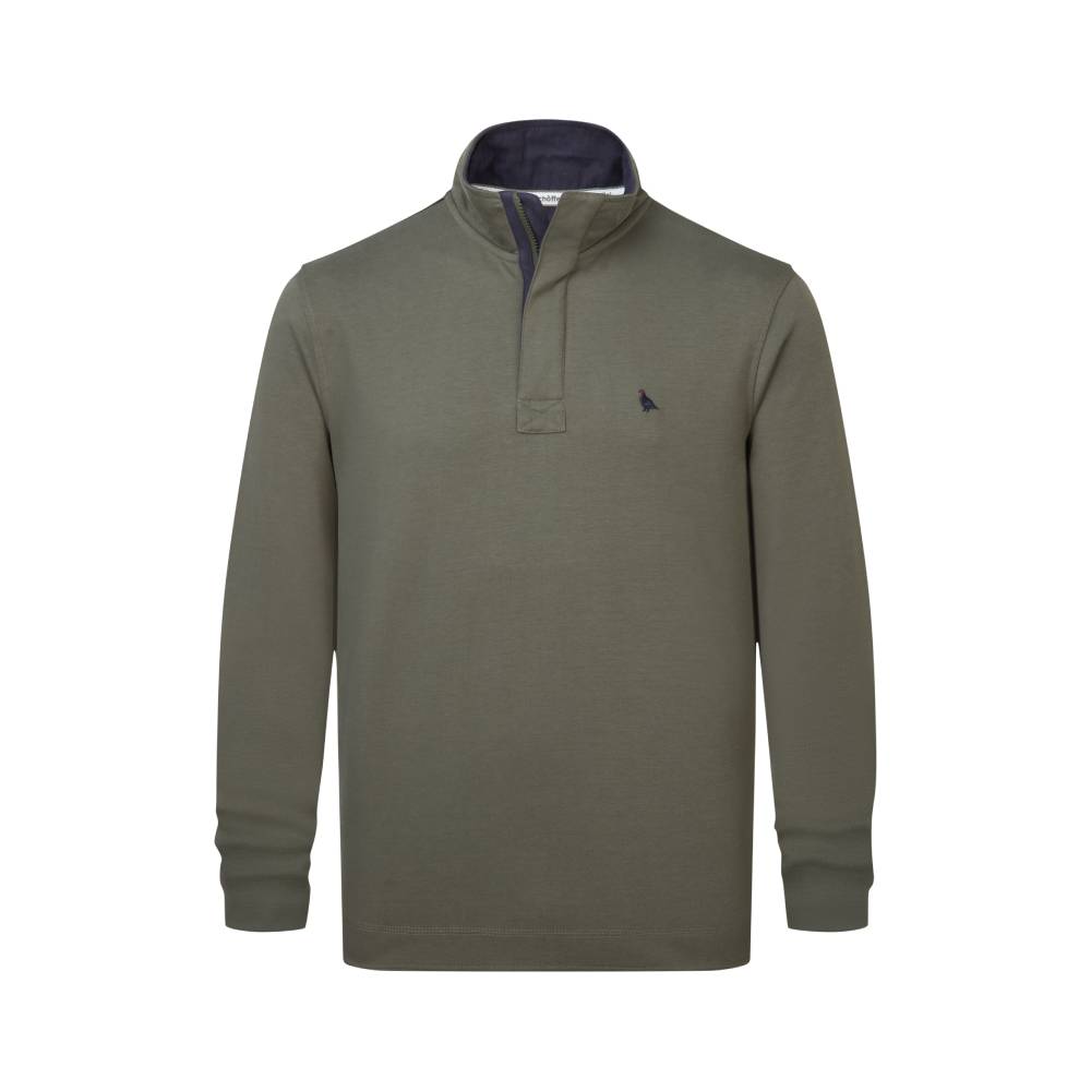 Men's Quarter Zip Sweatshirt in Green