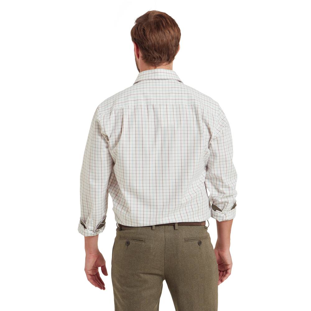 Cotton Shirt for Men in Moss Green Check