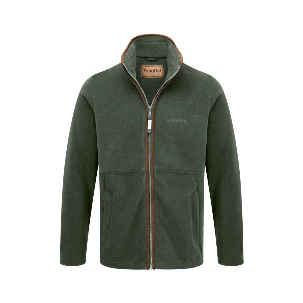 Green Men's Fleece with Zip Pockets