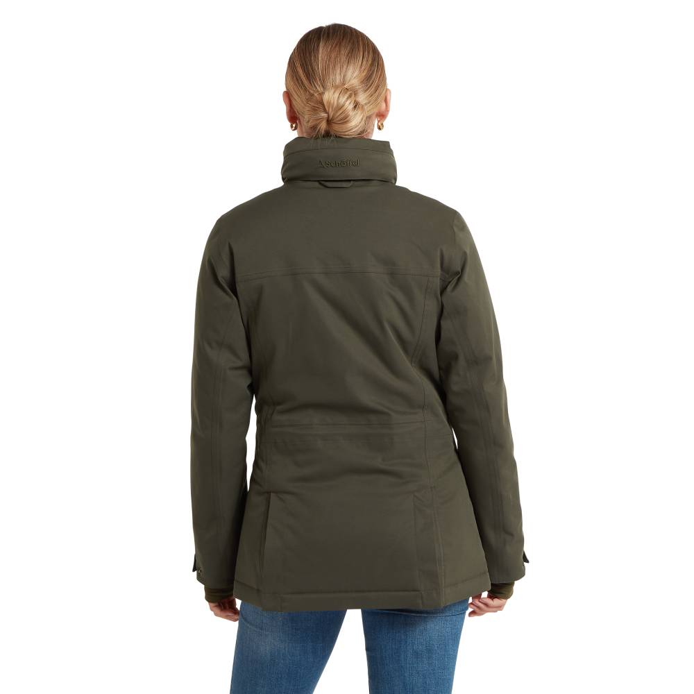Ladies Breathable Coat in Dark Woodland Green