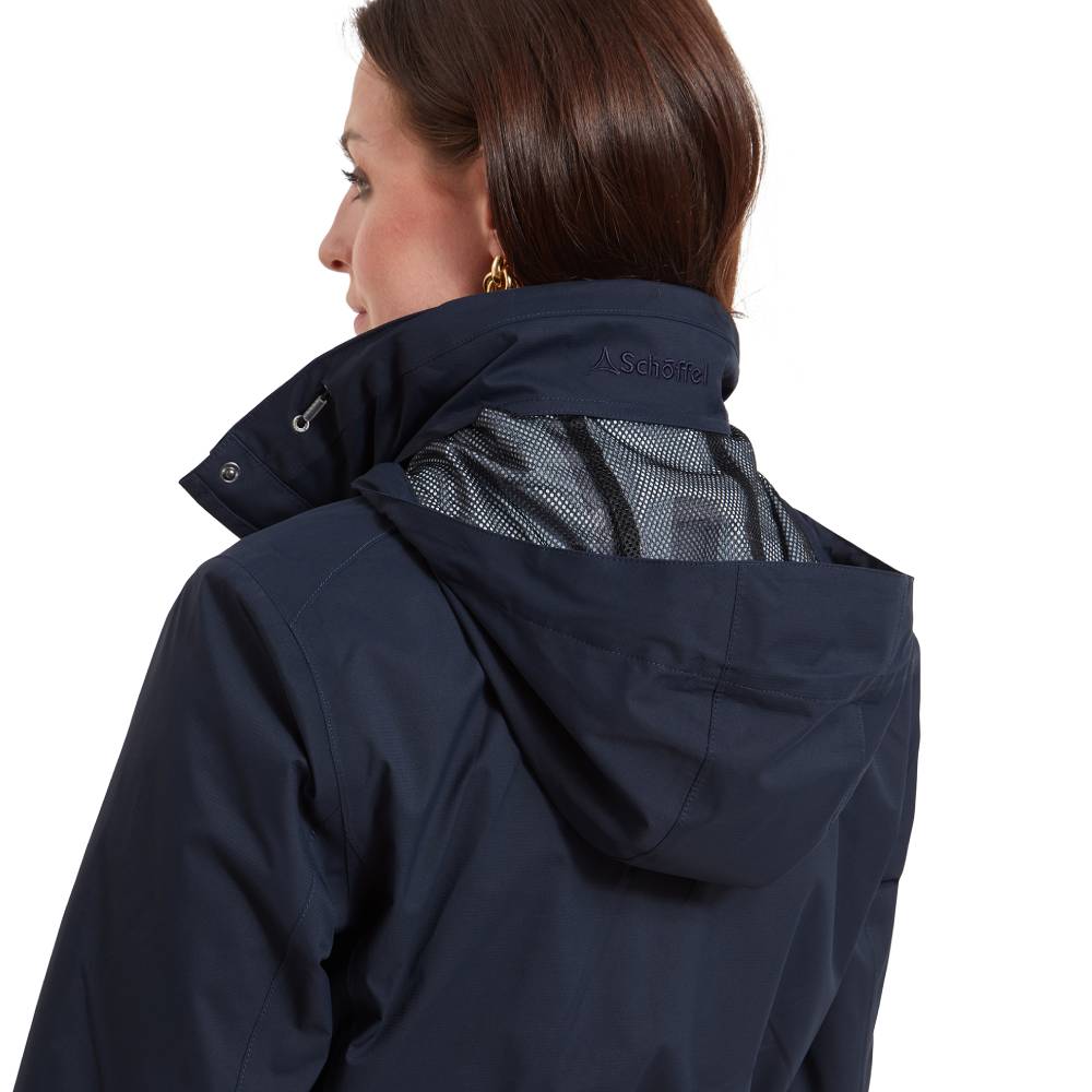 Navy Windproof Coat for Ladies