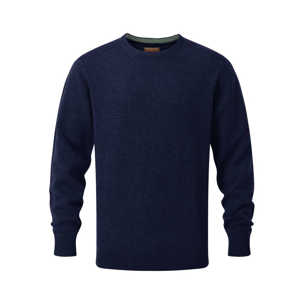 Schoffel Lambswool Crew Neck Jumper (Navy)