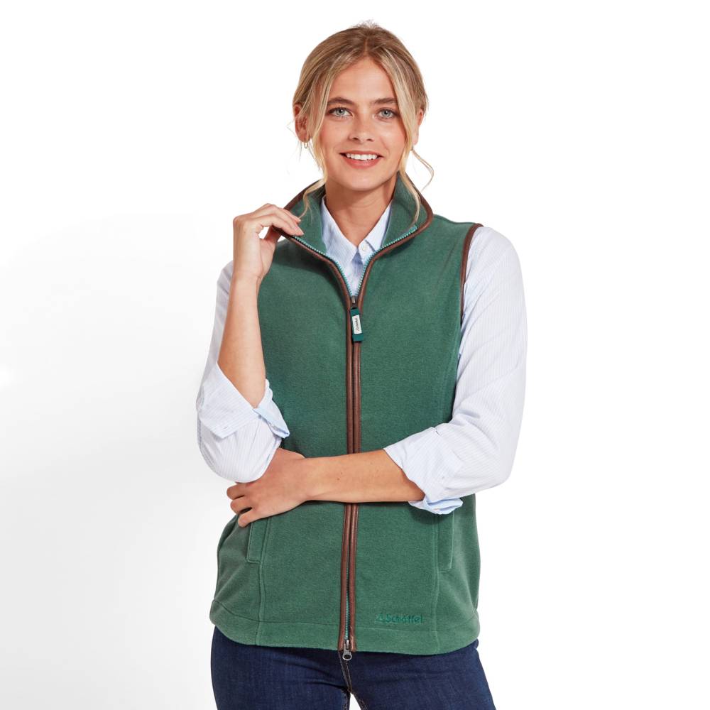 Ladies Sleeveless Fleece in Duck Egg Blue