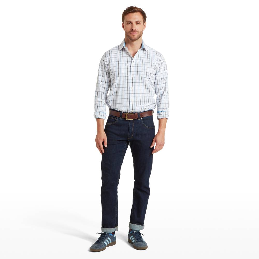 Classic Men's Shirt in Mountain Blue Check