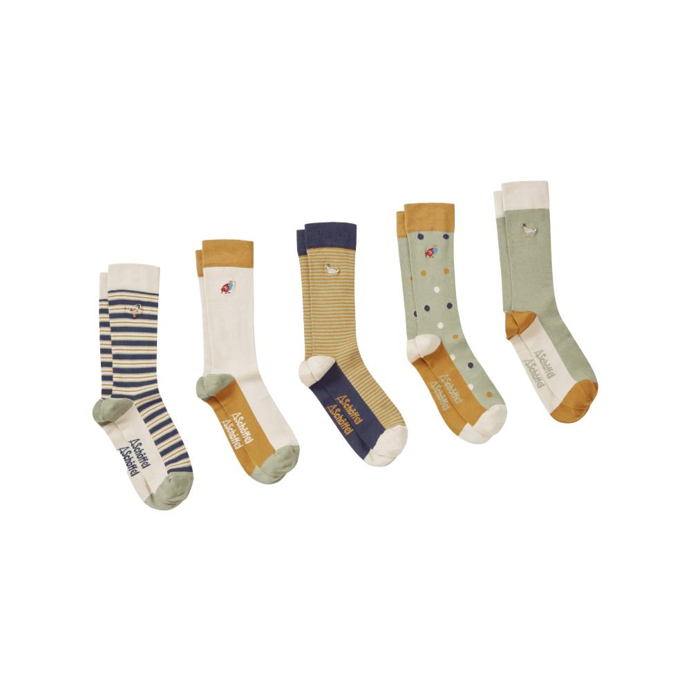 Schoffel Mens Bamboo Socks (Game Birds)