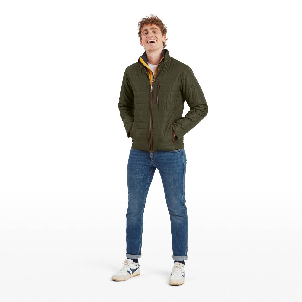 Men's Casual Jacket with Two-Way Zip