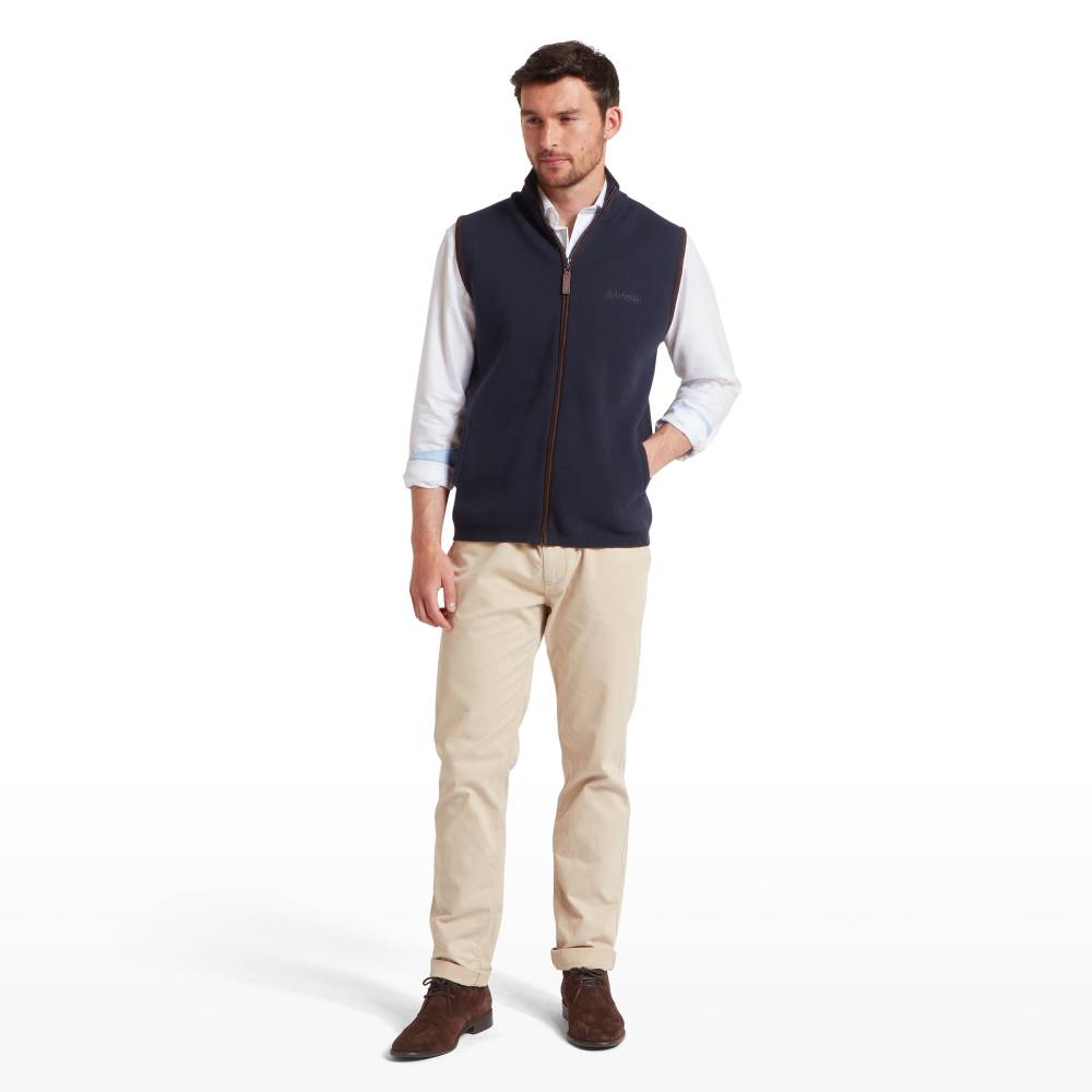 Men's Navy Gilet from Schoffel