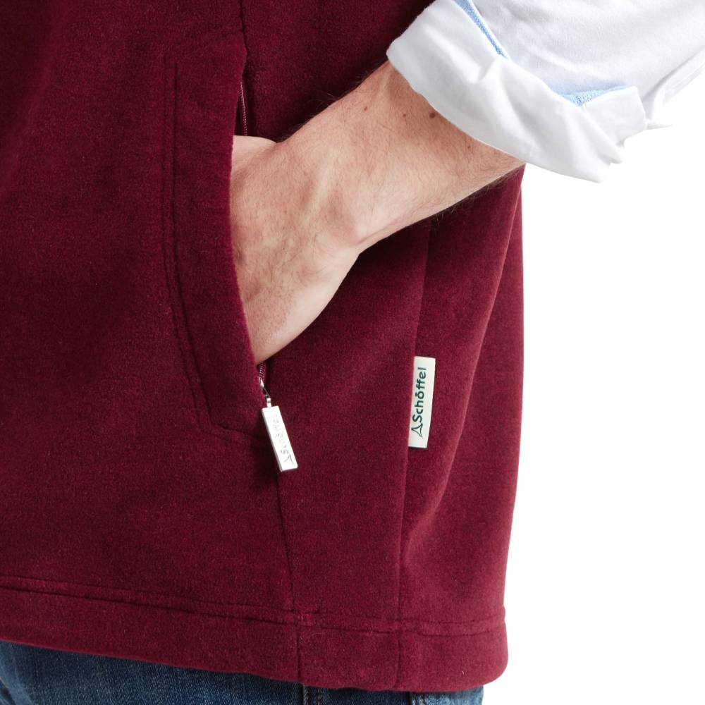 Mens Fleece Gilet with Zip Pockets