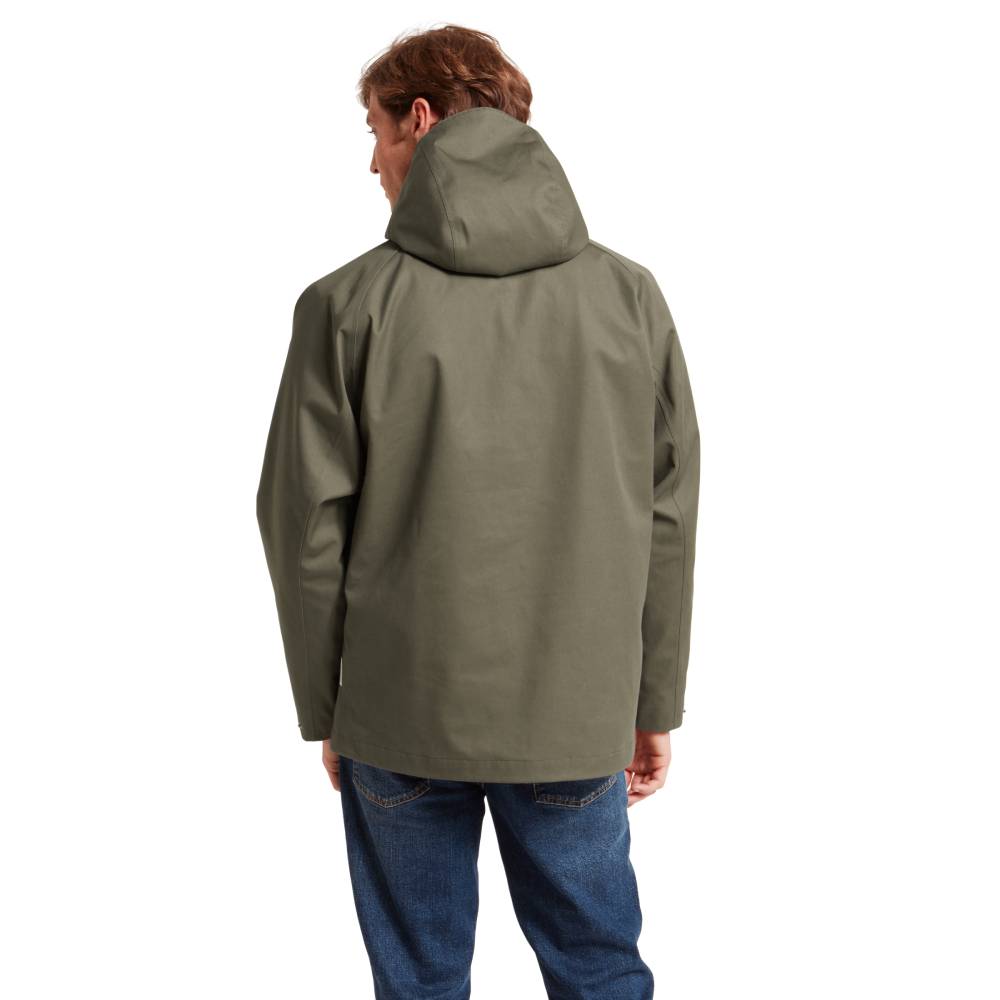Windproof Coat in Green with Hood