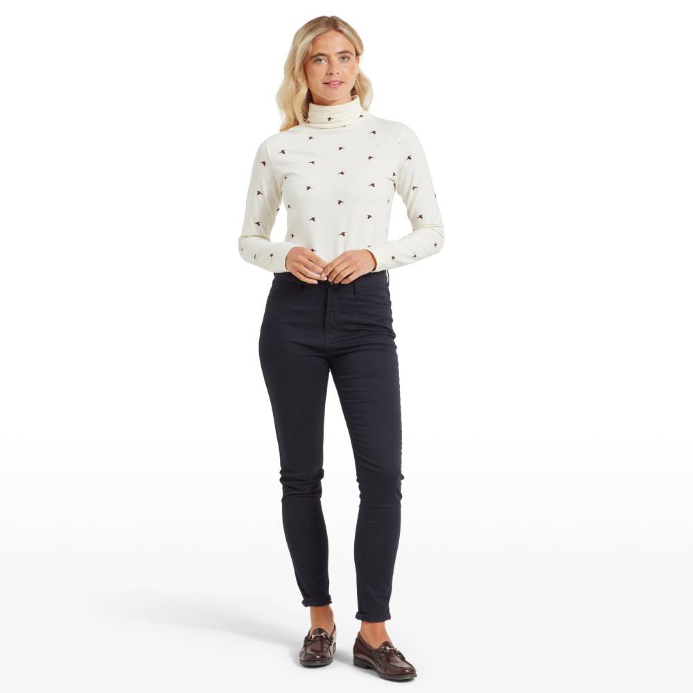 High Waist Jeans in Navy Blue