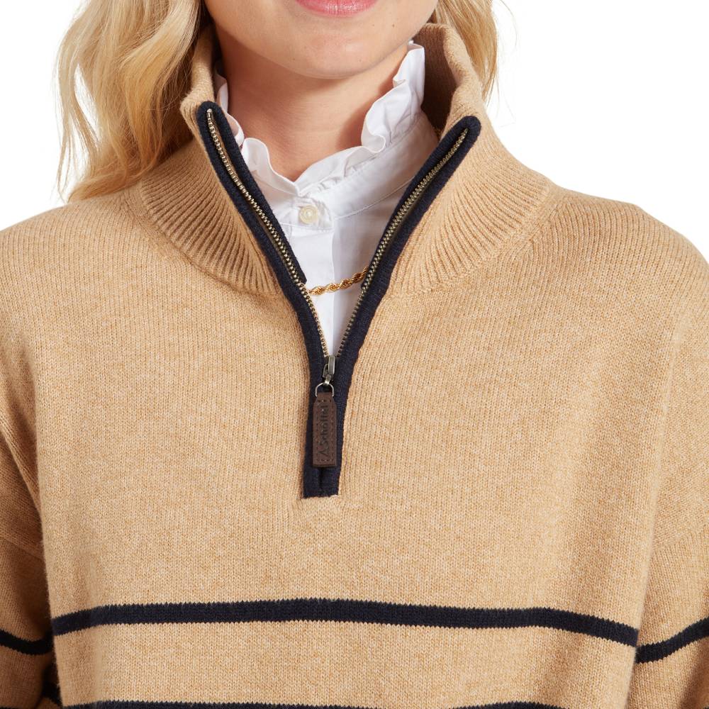 Schoffel Sandsend 1/4 Zip Ladies Jumper (Warm Sand)