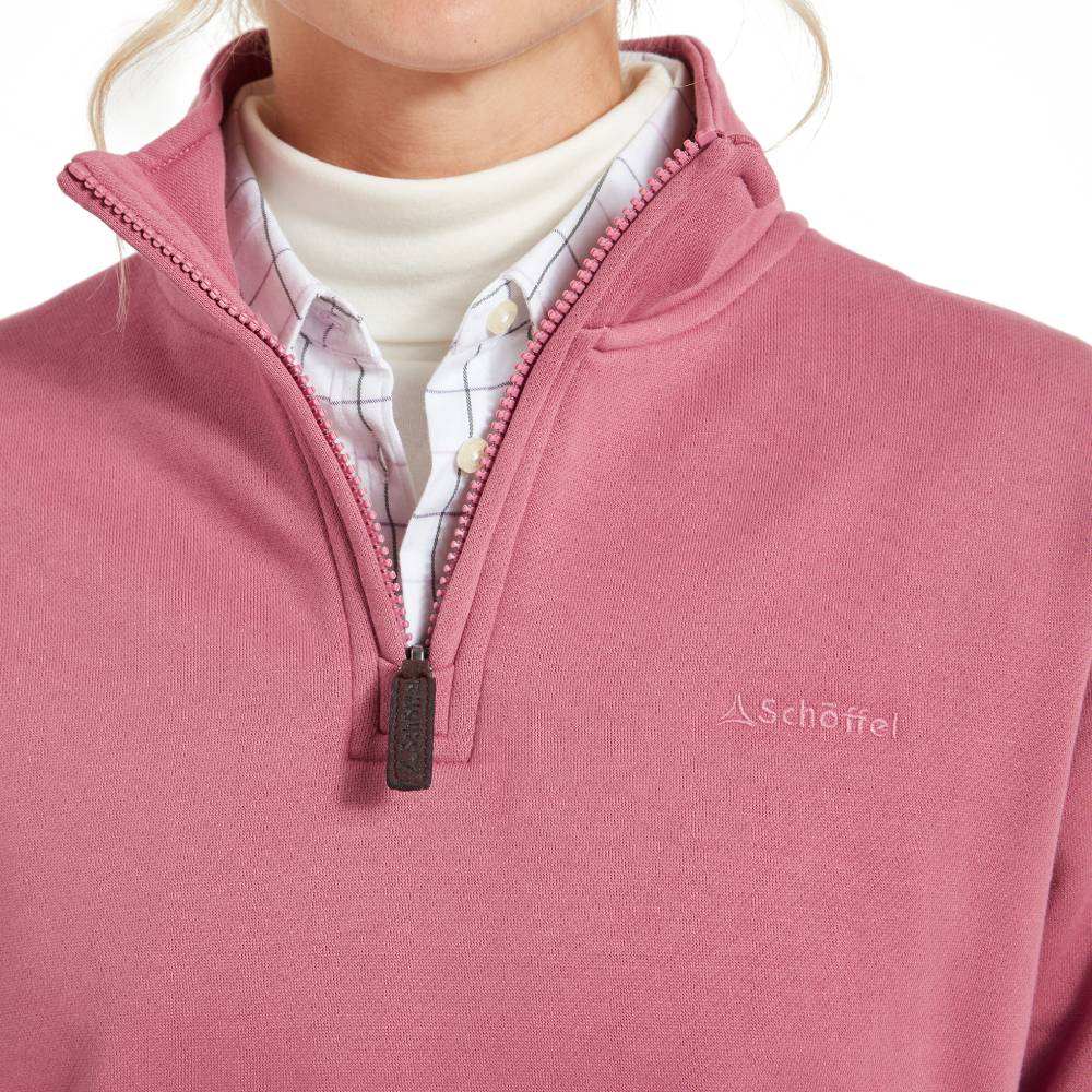 Quarter Zip Detail to Women's Schoffel Jumper