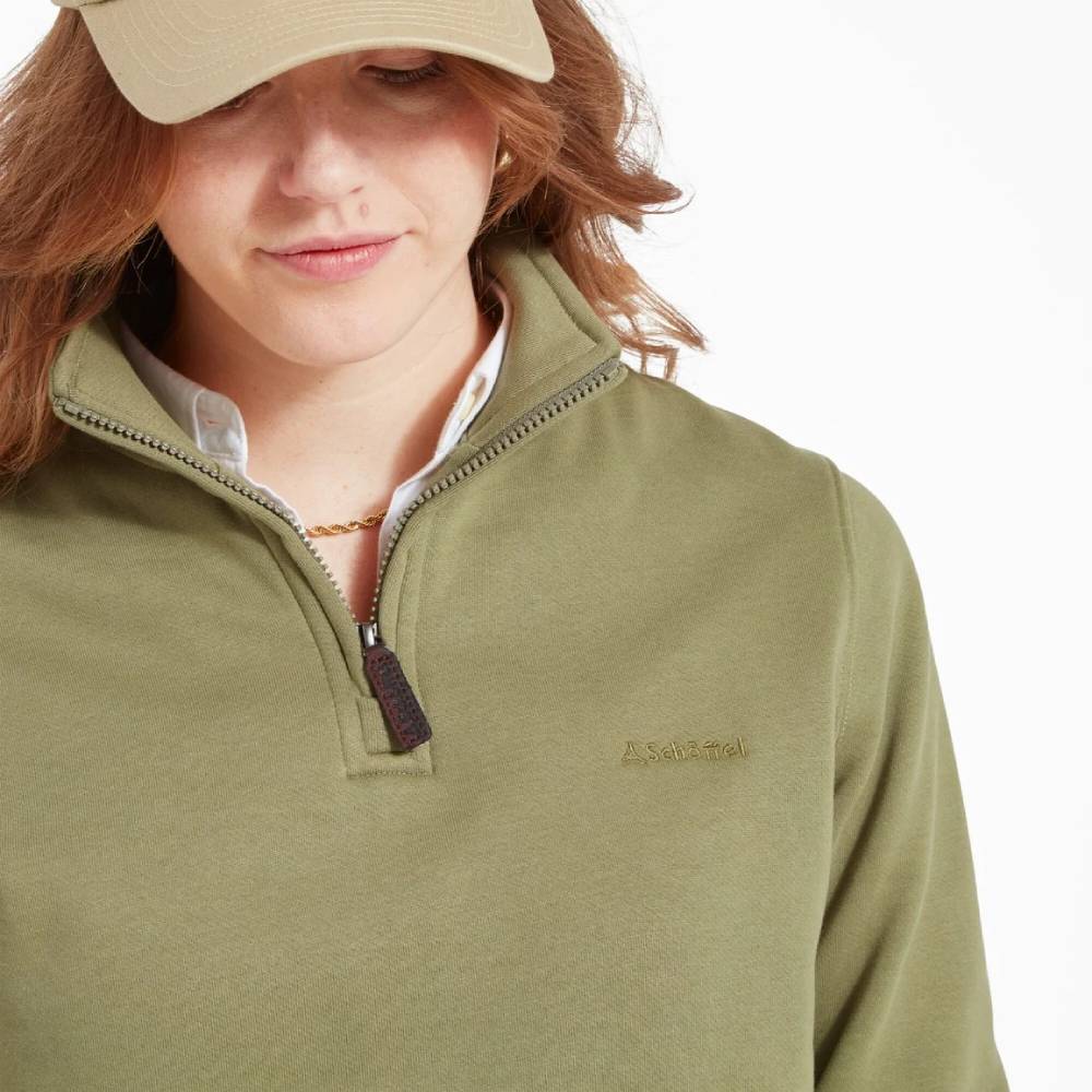 1/4 Zip Detail to Schoffel Sweatshirt for Women