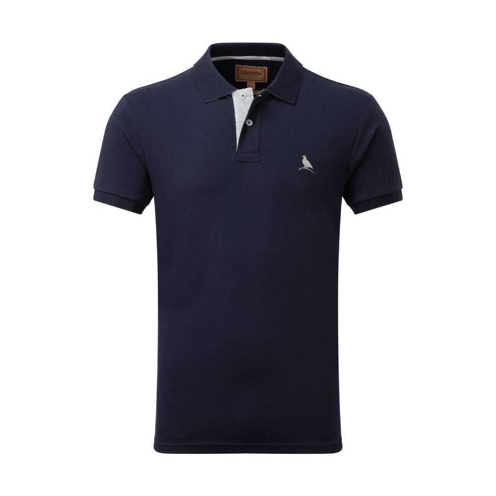Schoffel St Ives Jersey Polo Shirt (Navy)