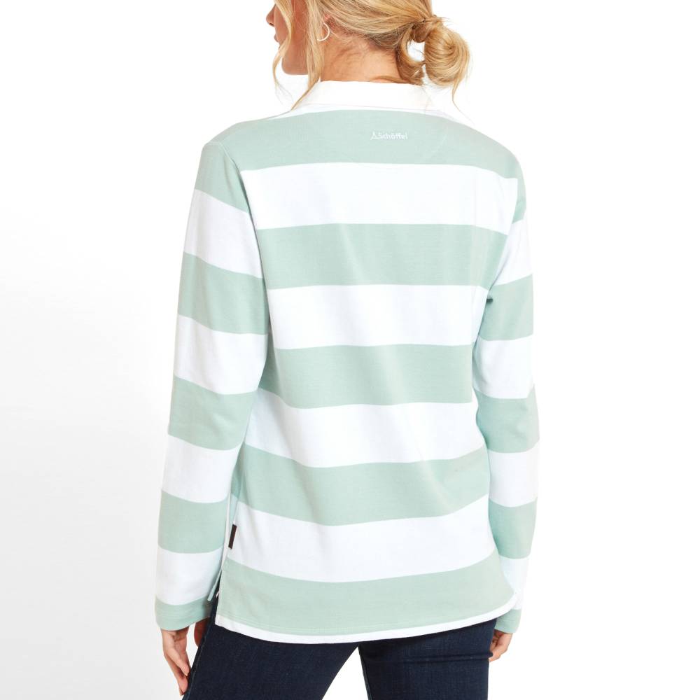 Schoffel St Mawgan Rugby Shirt (Mint/White Stripe)