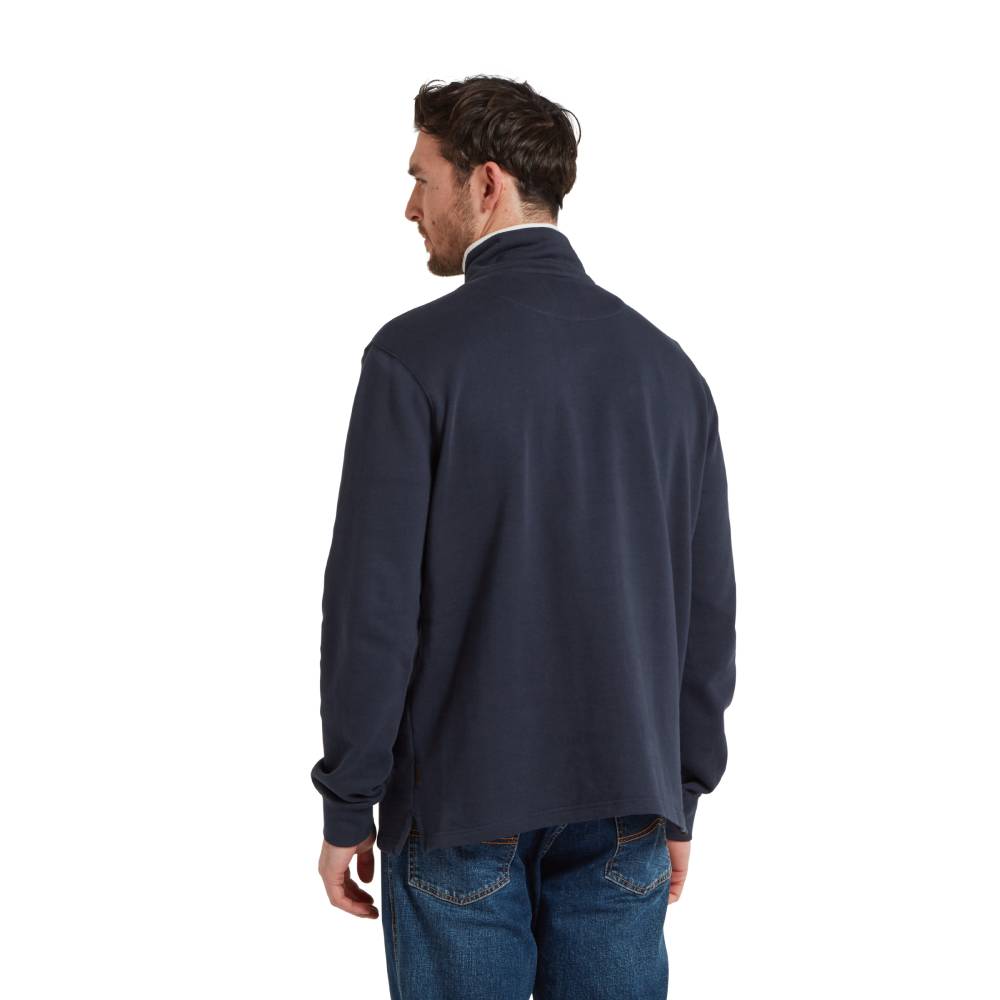 Schoffel Trencrom Men's 1/4 Zip Sweatshirt (Navy/Stone)