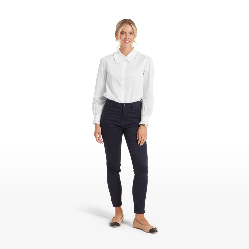 Womens White Button Down Shirt