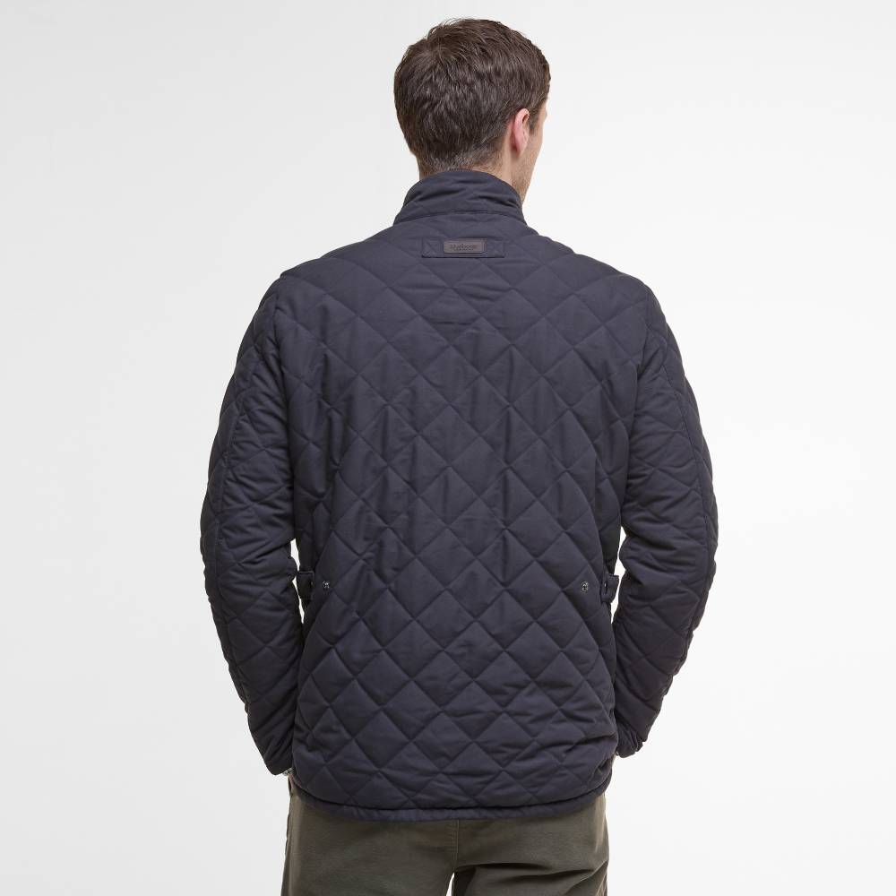 Men's Navy Jacket with Barbour Branding