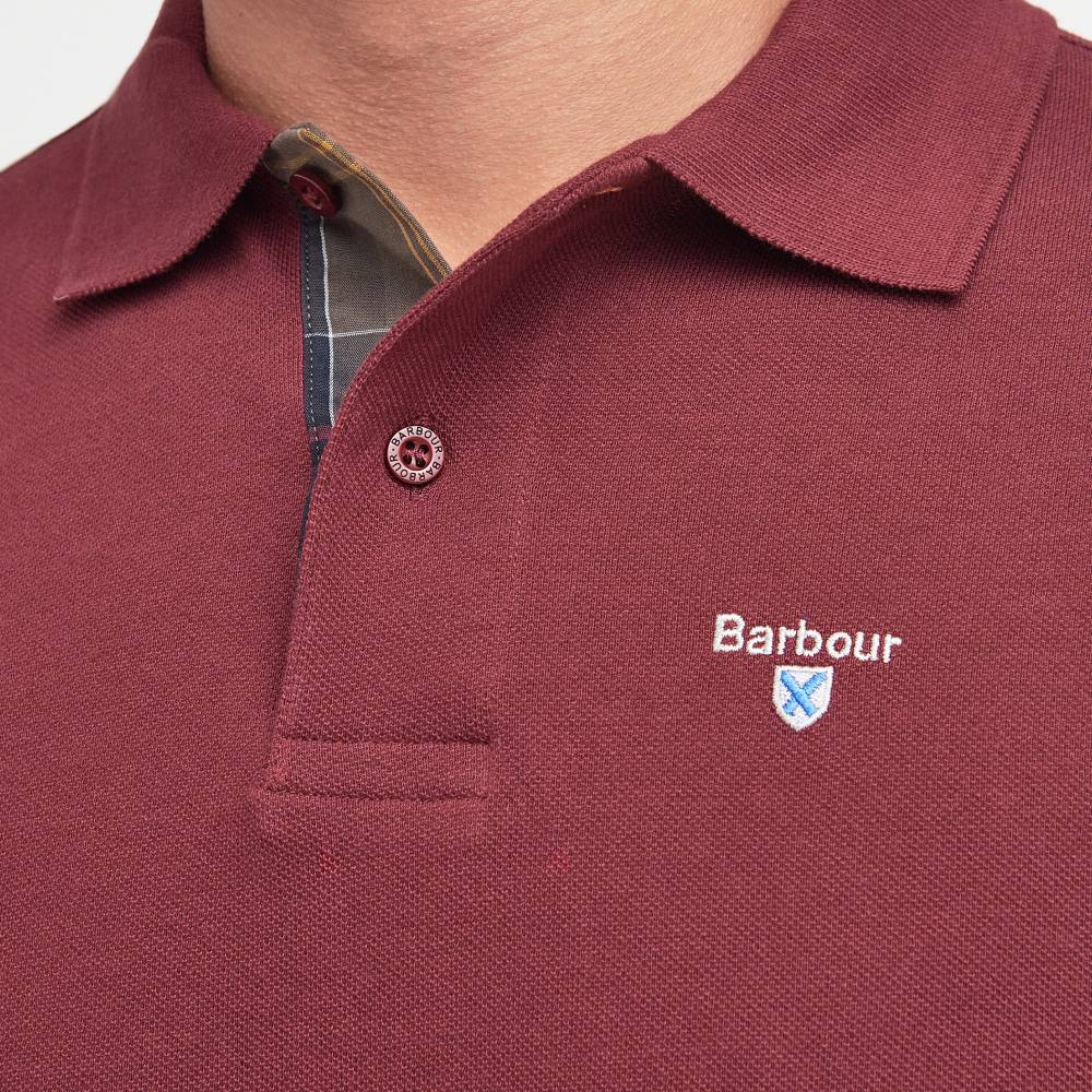 Tartan Pique Polo (Ruby)