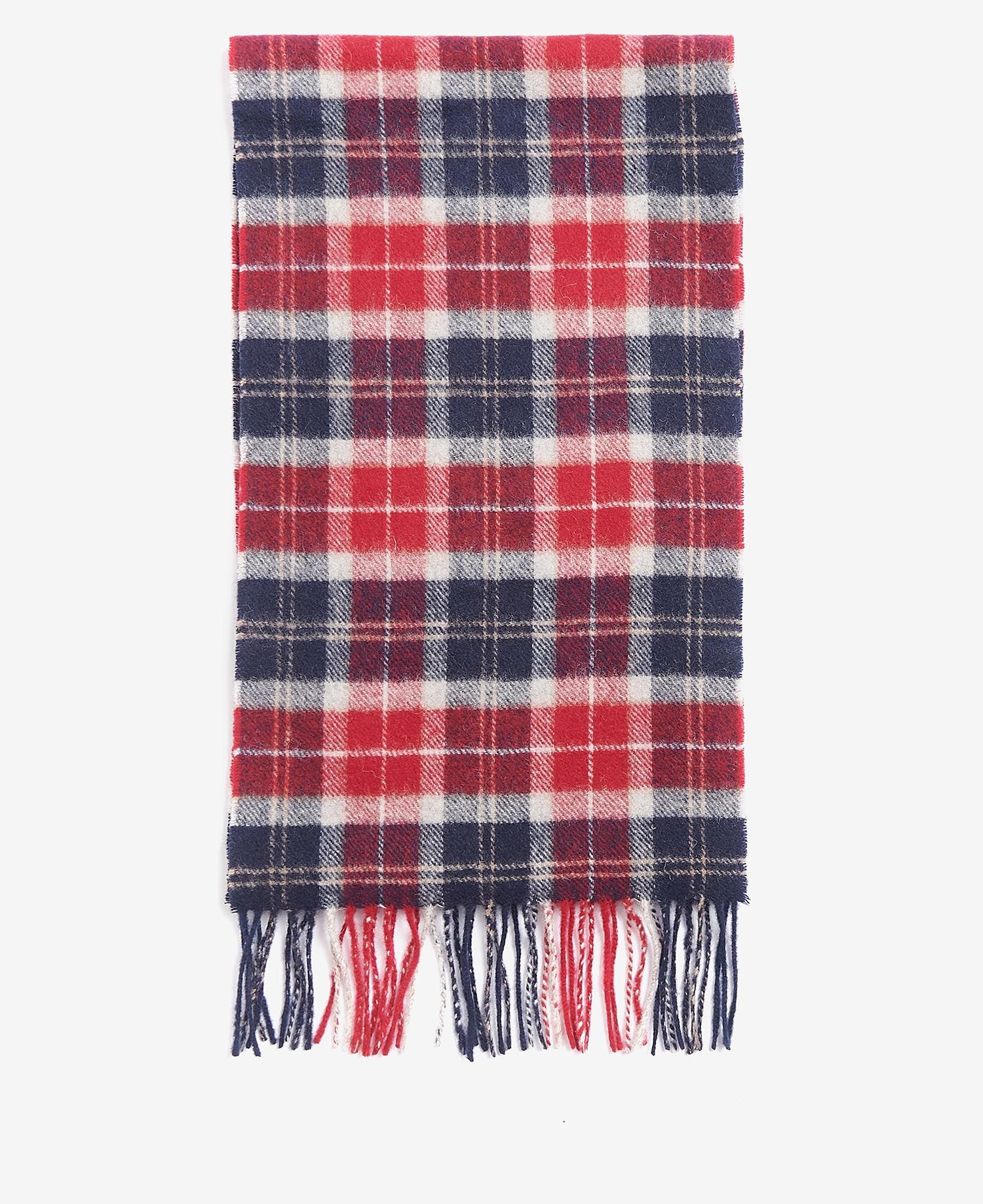 Barbour Tartan Lambswool Scarf (Cranberry Tartan)