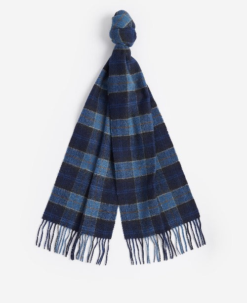 Barbour Tartan Lambswool Scarf (Midnight)
