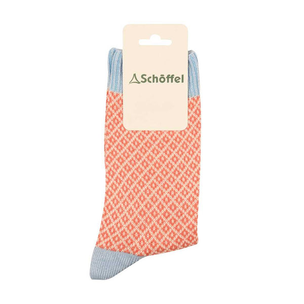 Schoffel Braemar Ladies Sock (Pink/Sage)