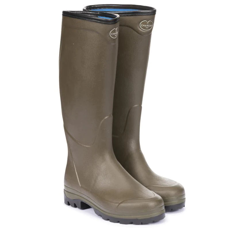 Le Chameau Men's Country Cross Neoprene Boots (Vert Chameau)