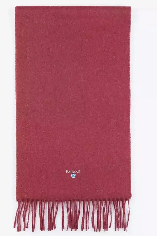 Barbour Plain Lambswool Scarf (Port Red)