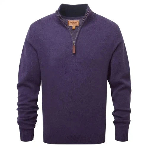 Schoffel Lambswool 1/4 Zip (Bramble)