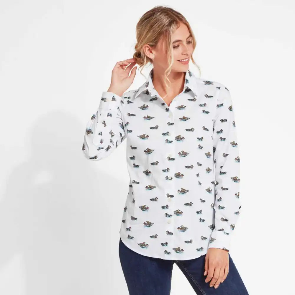Ladies Norfolk Shirt (Teal)
