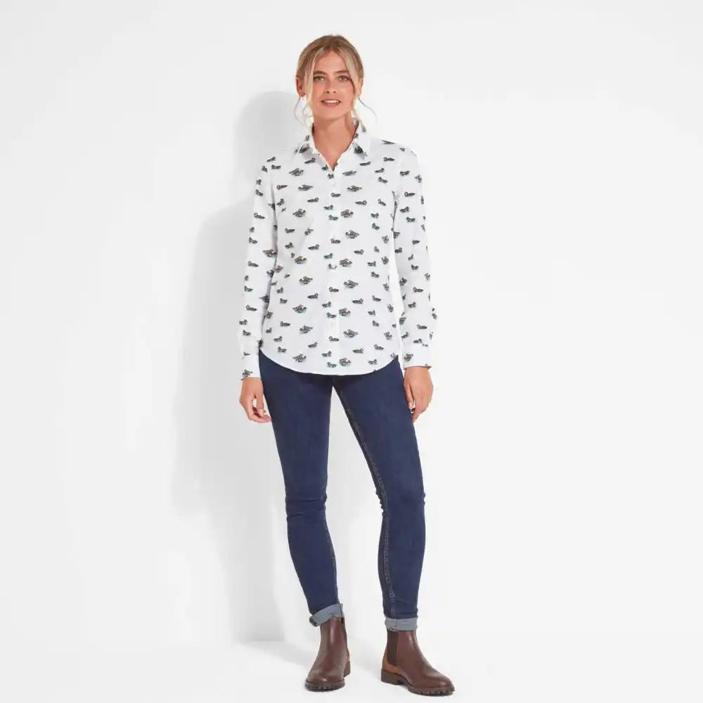 Ladies Norfolk Shirt (Teal)