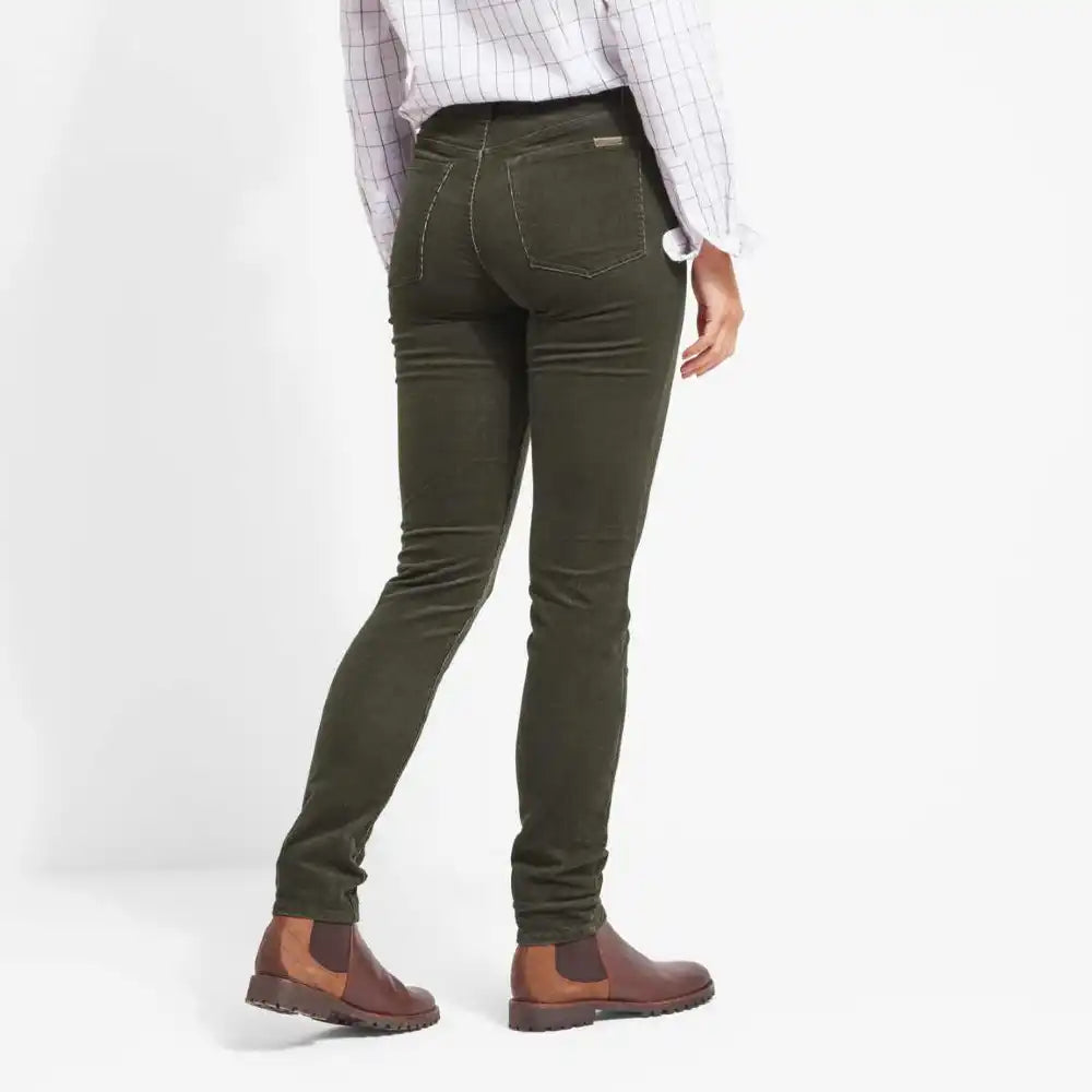 Schoffel Ladies Clover Cord Jeans (Forest)