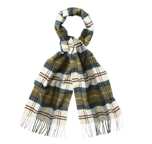 Wool Cashmere Tartan Scarf (Ancient)