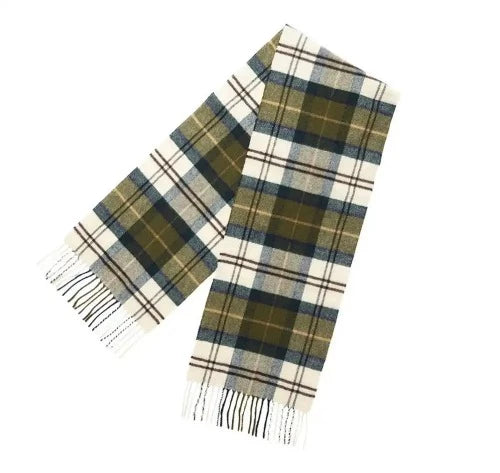 Wool Cashmere Tartan Scarf (Ancient)