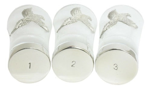 Bisley Numbered Pheasant Shot Glass Set