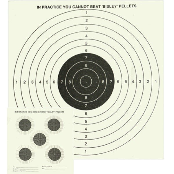 Bisley Five and One Heavy Duty Targets (17cm)