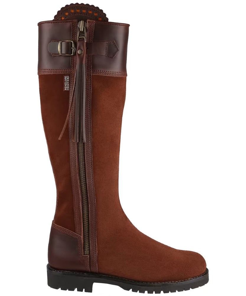 Inclement Long Tassel Boot (Chestnut)