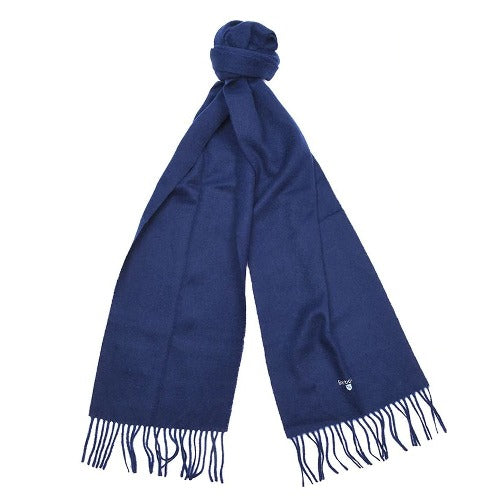 Plain Lambswool Scarf (Navy)