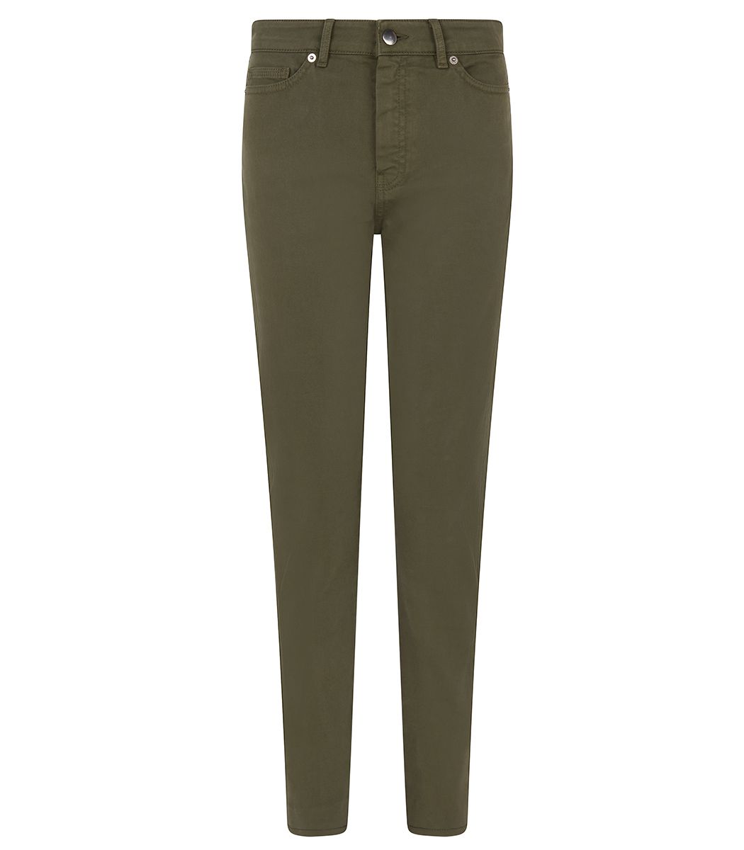 Stretch cotton trousers (Winter Moss)