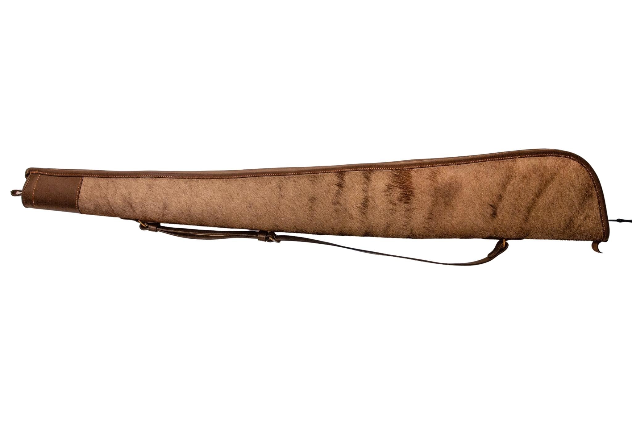 Handmade Wildebeest Hide and Fleece Straight Cut Cover
