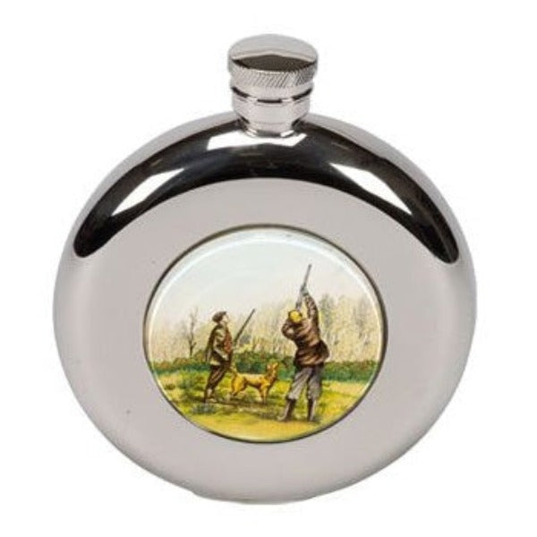 Bisley 4.5oz Round Stainless Steel Hip Flask