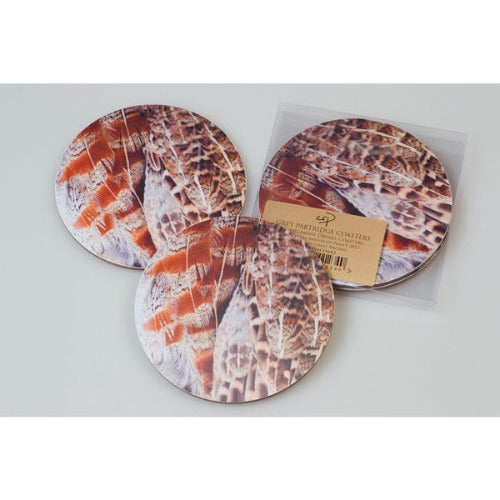 Grey Partridge Coasters (2)