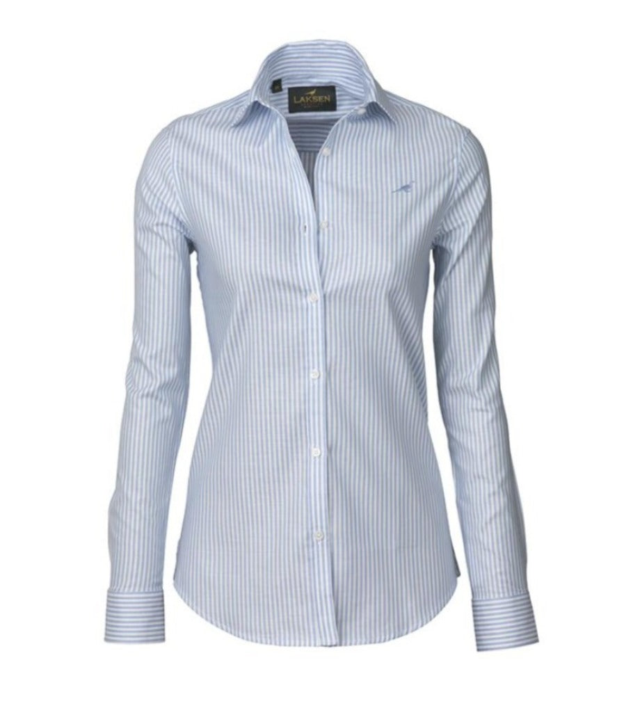 Laksen Eton Stripped Ladies Shirt (Sky Blue)