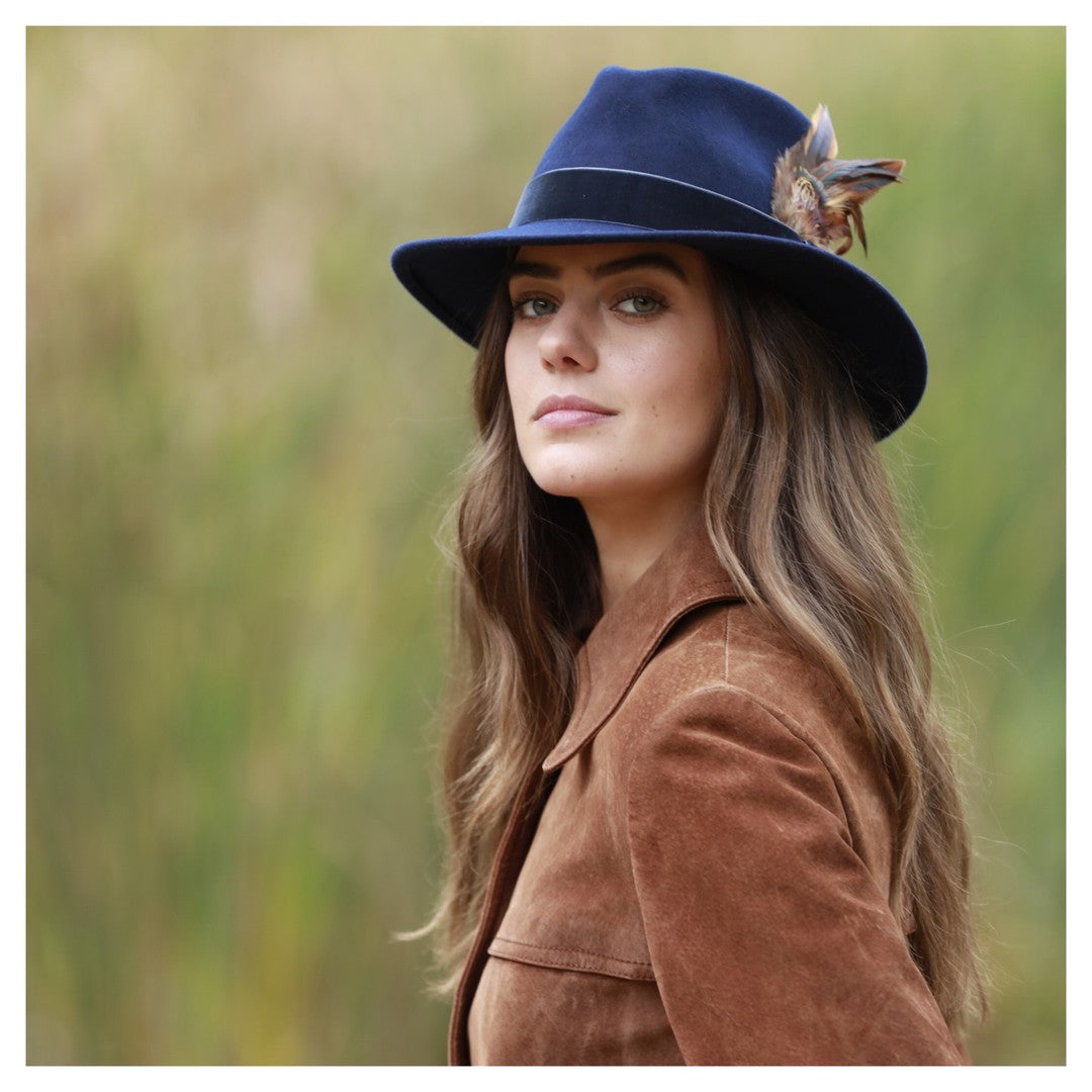 Chelsworth Fedora (Navy)