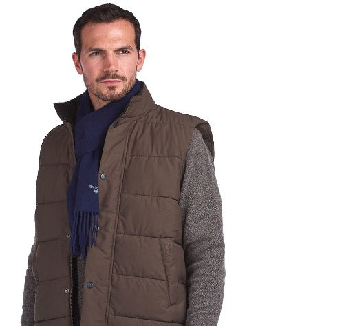 Plain Lambswool Scarf (Navy)