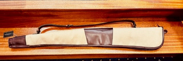 Handmade English Bridle Hide and Canvas Gun Slip